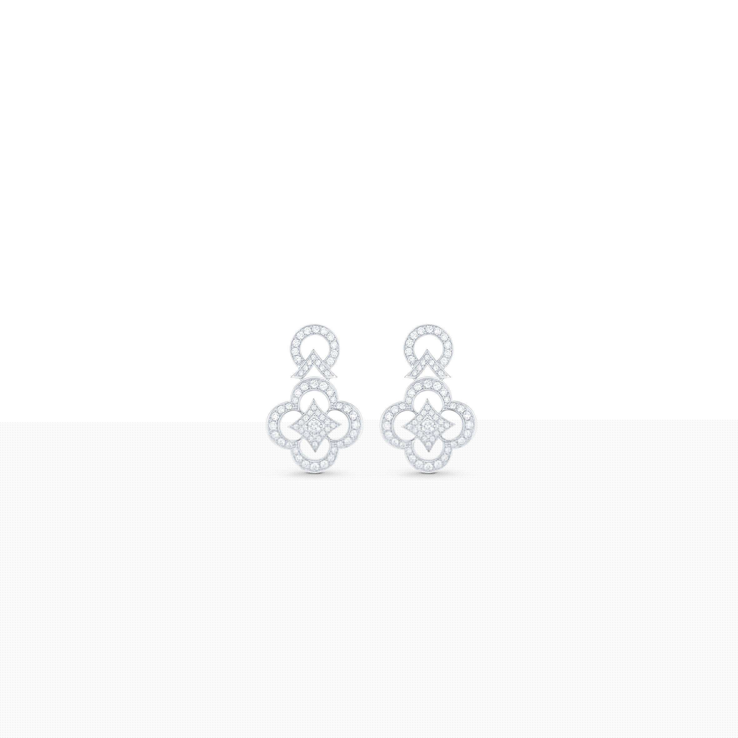 l**is V*t*n les ardentes earrings, white gold and diamonds q96819